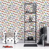 Galerie G78558 Kids and Teens Dinky Cars Multi-colored Wallpaper G78558 Multi-colored Wallpaper