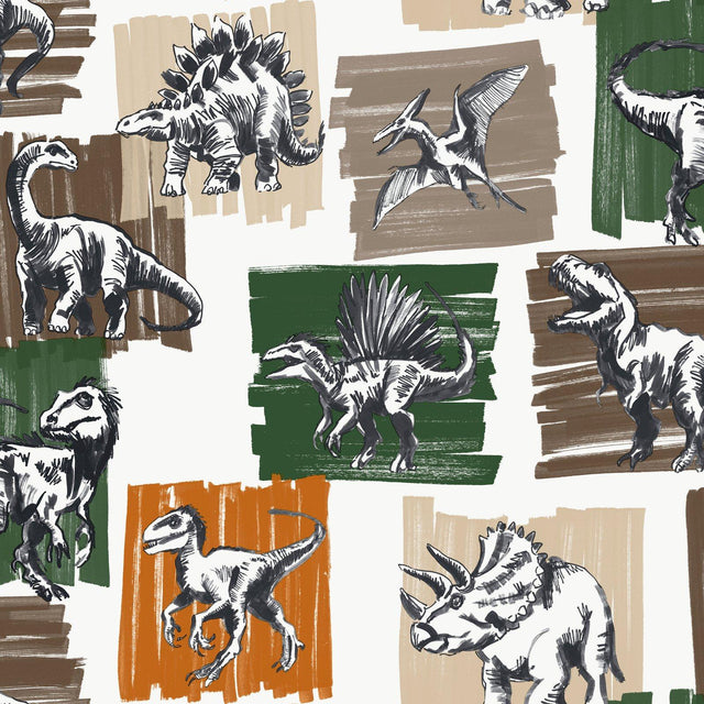 Galerie G78560 Kids and Teens Dinosaurs Green Wallpaper G78560 Green Wallpaper