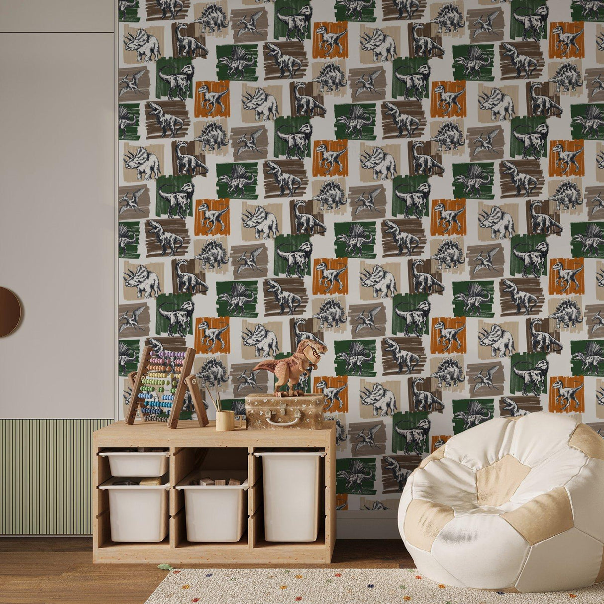 Galerie G78560 Kids and Teens Dinosaurs Green Wallpaper G78560 Green Wallpaper
