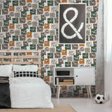 Galerie G78560 Kids and Teens Dinosaurs Green Wallpaper G78560 Green Wallpaper