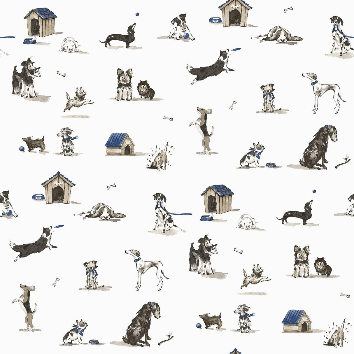 Galerie G78561 Kids and Teens Doggies Beige Wallpaper G78561 Beige Wallpaper