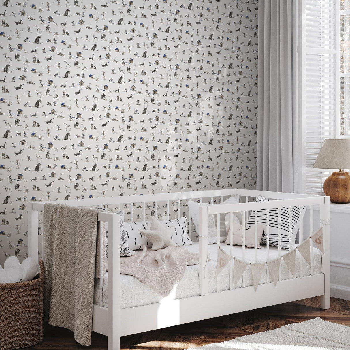 Galerie G78561 Kids and Teens Doggies Beige Wallpaper G78561 Beige Wallpaper