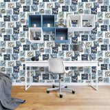 Galerie G78559 Kids and Teens Dinosaurs Blue Wallpaper G78559 Blue Wallpaper
