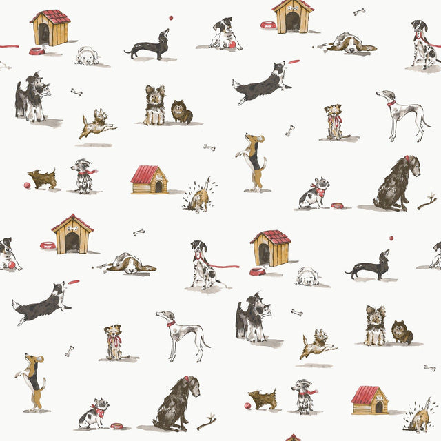 Galerie G78562 Kids and Teens Doggies Beige Wallpaper G78562 Beige Wallpaper