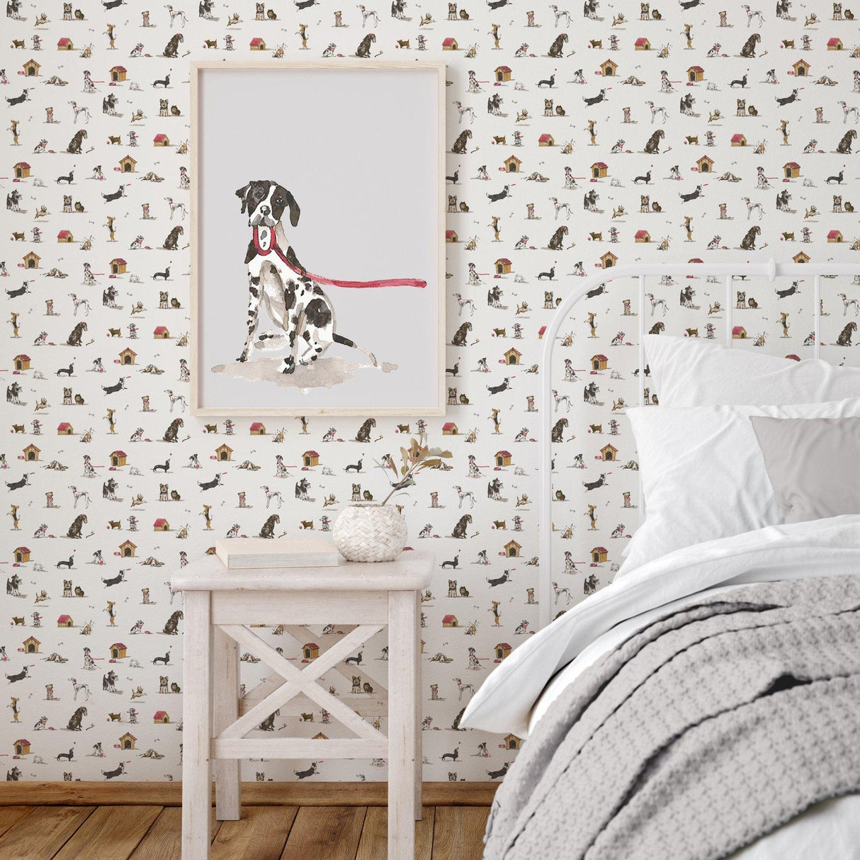 Galerie G78562 Kids and Teens Doggies Beige Wallpaper G78562 Beige Wallpaper