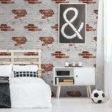 Galerie G78563 Kids and Teens Exposed Brick Grey Wallpaper G78563 Grey Wallpaper