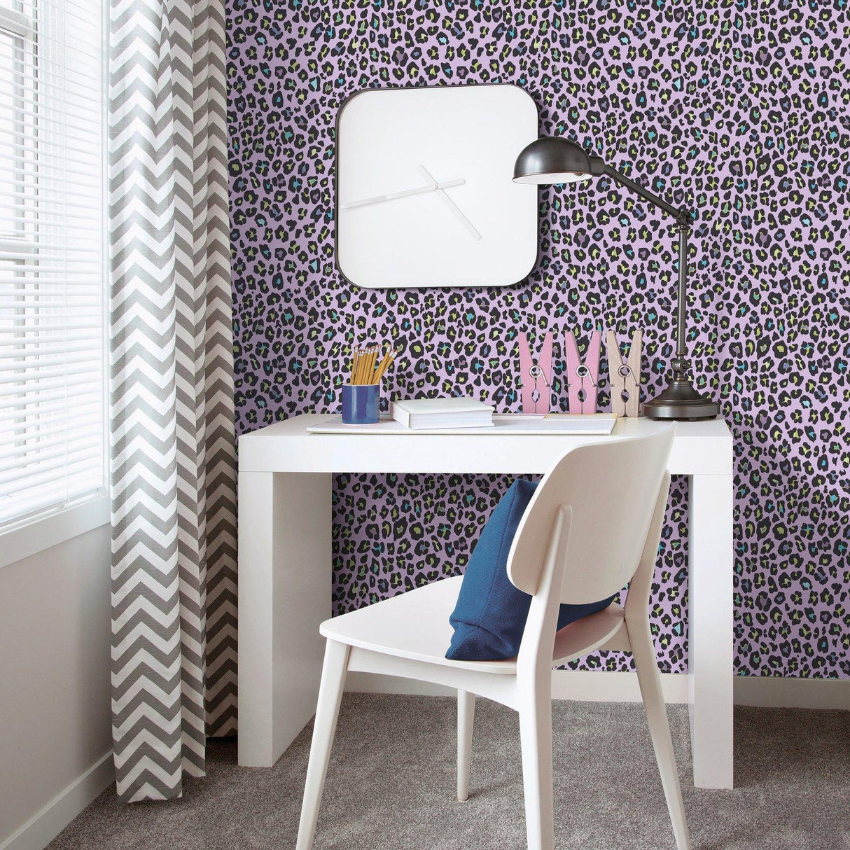 Galerie G78566 Kids and Teens Fun Leopard Purple Wallpaper G78566 Purple Wallpaper