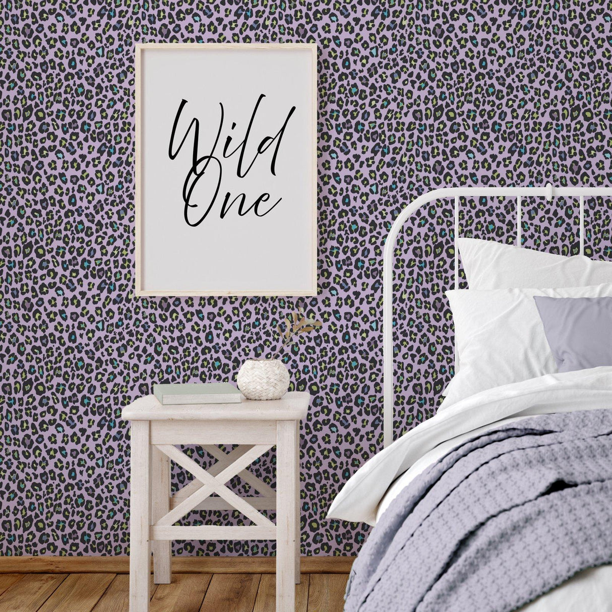 Galerie G78566 Kids and Teens Fun Leopard Purple Wallpaper G78566 Purple Wallpaper