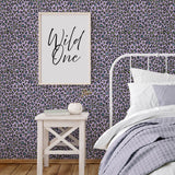 Galerie G78566 Kids and Teens Fun Leopard Purple Wallpaper G78566 Purple Wallpaper