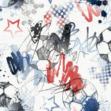 Galerie G78568 Kids and Teens Graffiti Sports Blue Wallpaper G78568 Blue Wallpaper