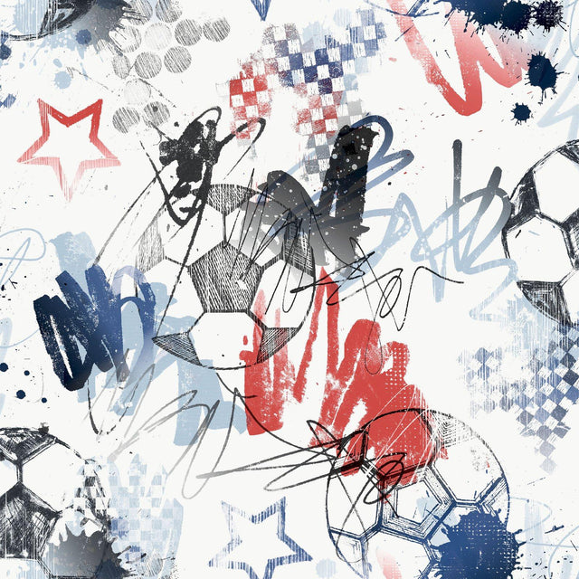 Galerie G78568 Kids and Teens Graffiti Sports Blue Wallpaper G78568 Blue Wallpaper
