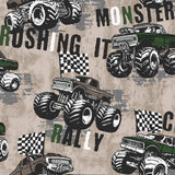 Galerie G78569 Kids and Teens Monster Trucks Beige Wallpaper G78569 Beige Wallpaper