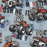 Galerie G78570 Kids and Teens Monster Trucks Blue Wallpaper G78570 Blue Wallpaper