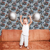 Galerie G78570 Kids and Teens Monster Trucks Blue Wallpaper G78570 Blue Wallpaper