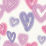 Galerie G78574 Kids and Teens Neon Hearts Purple Wallpaper G78574 Purple Wallpaper