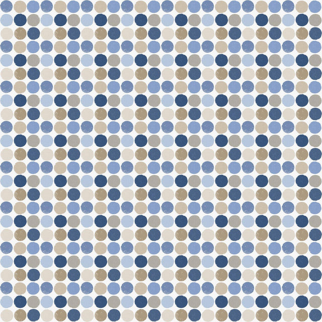 Galerie G78578 Kids and Teens Penny Dots Blue Wallpaper G78578 Blue Wallpaper