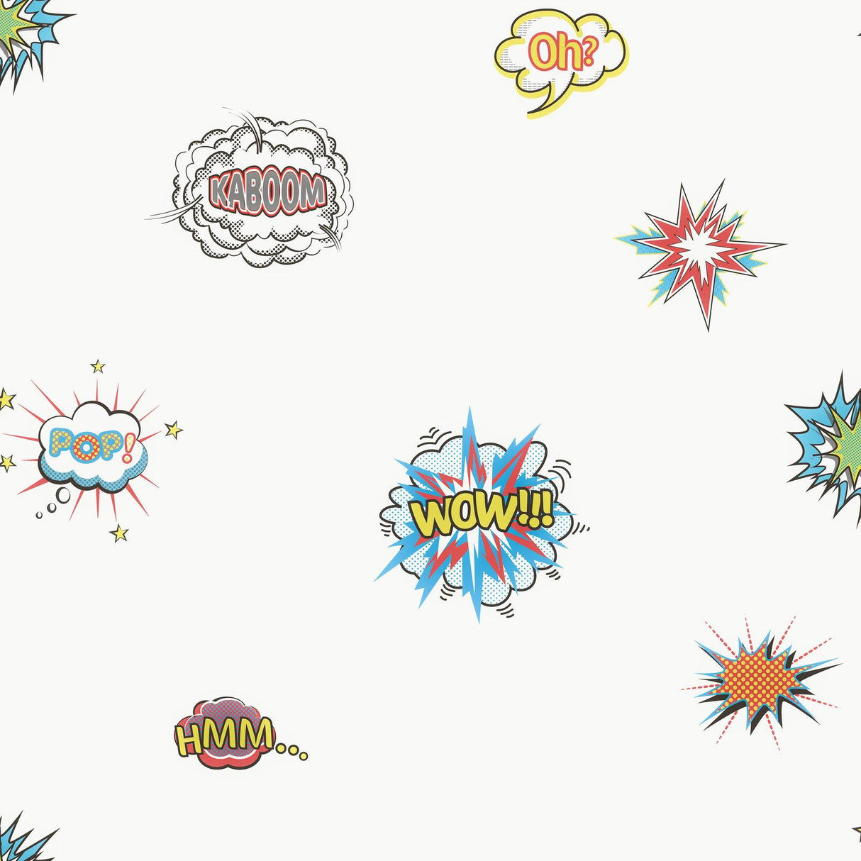 Galerie G78580 Kids and Teens Pop Art Blue Wallpaper G78580 Blue Wallpaper