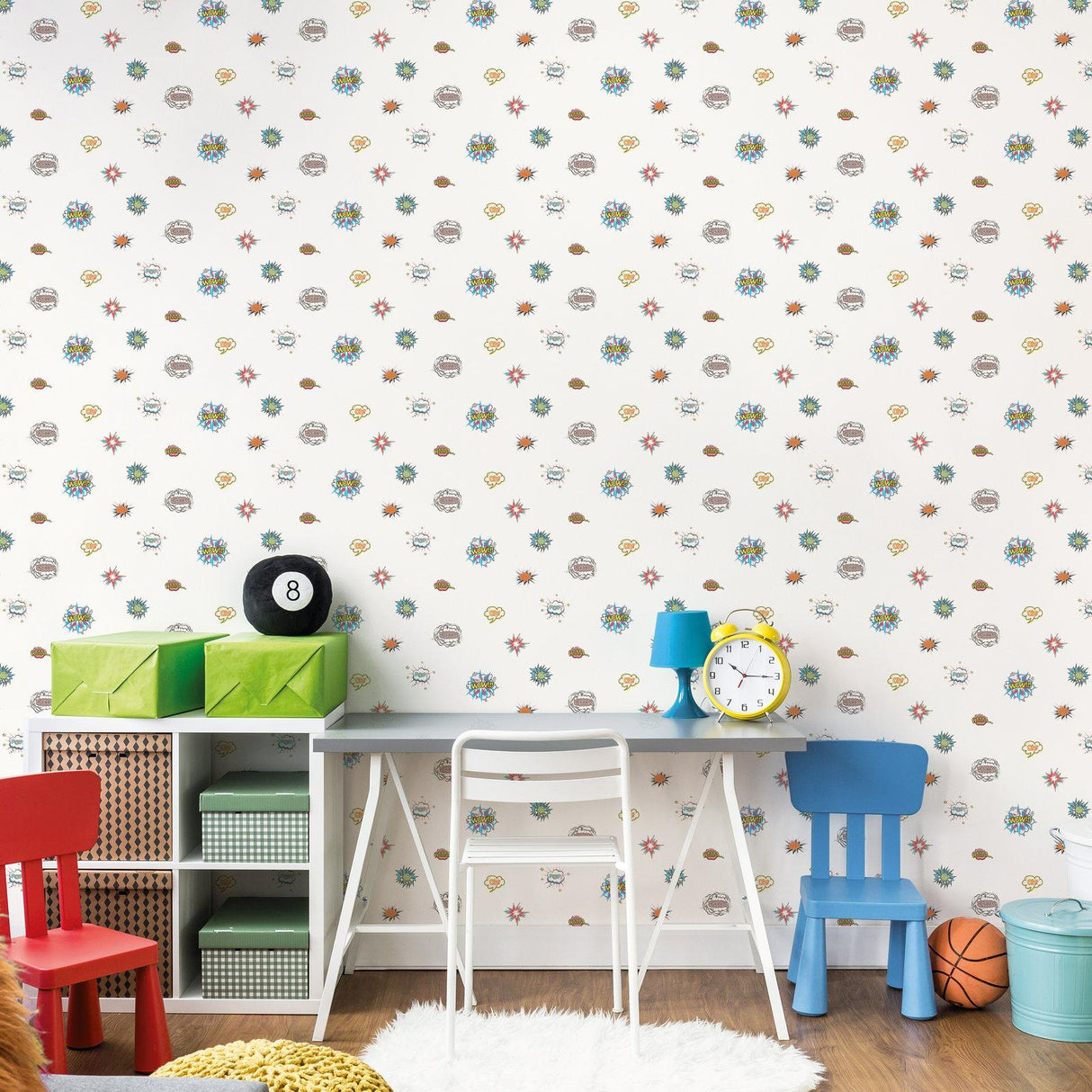 Galerie G78580 Kids and Teens Pop Art Blue Wallpaper G78580 Blue Wallpaper