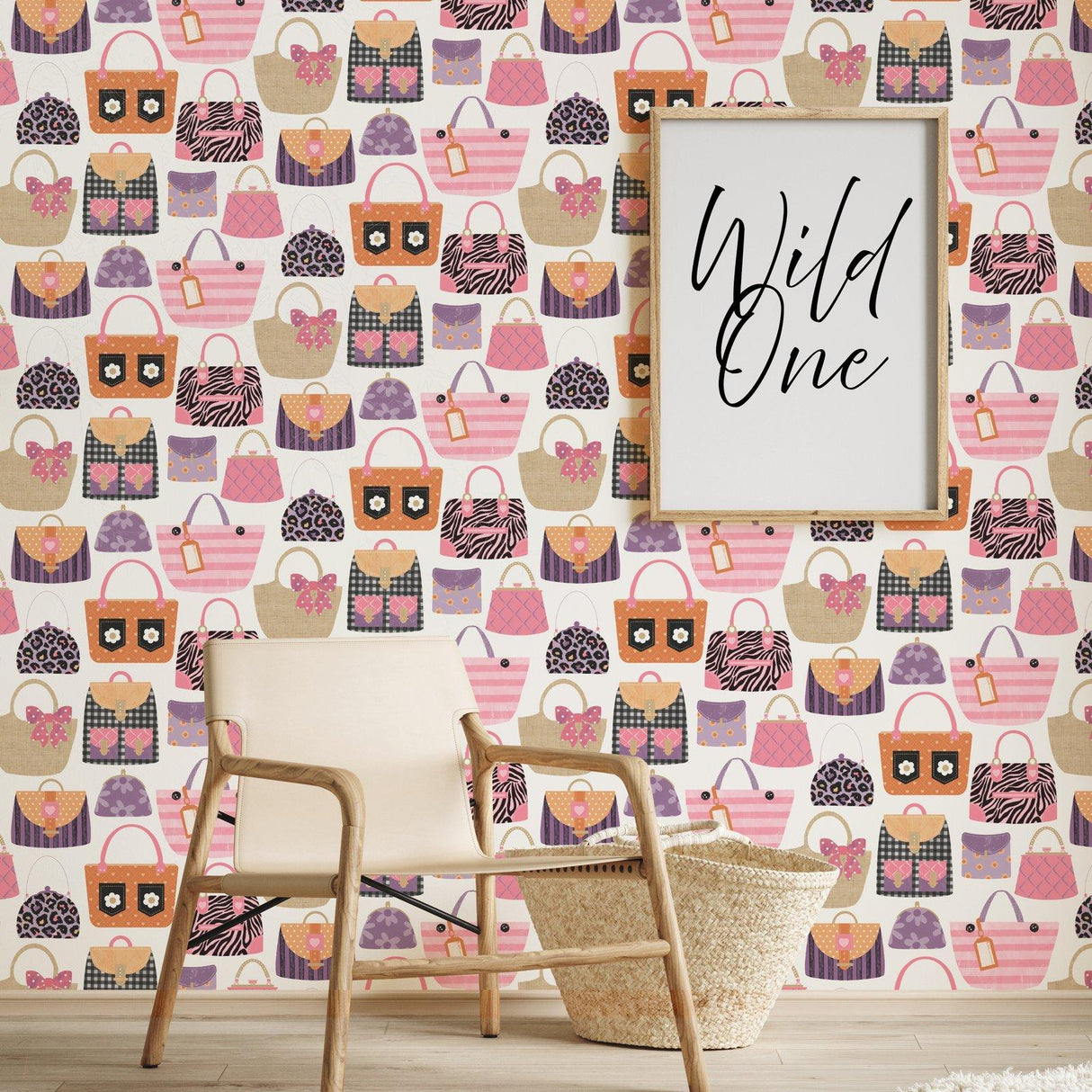 Galerie G78581 Kids and Teens Purses Pink Wallpaper G78581 Pink Wallpaper
