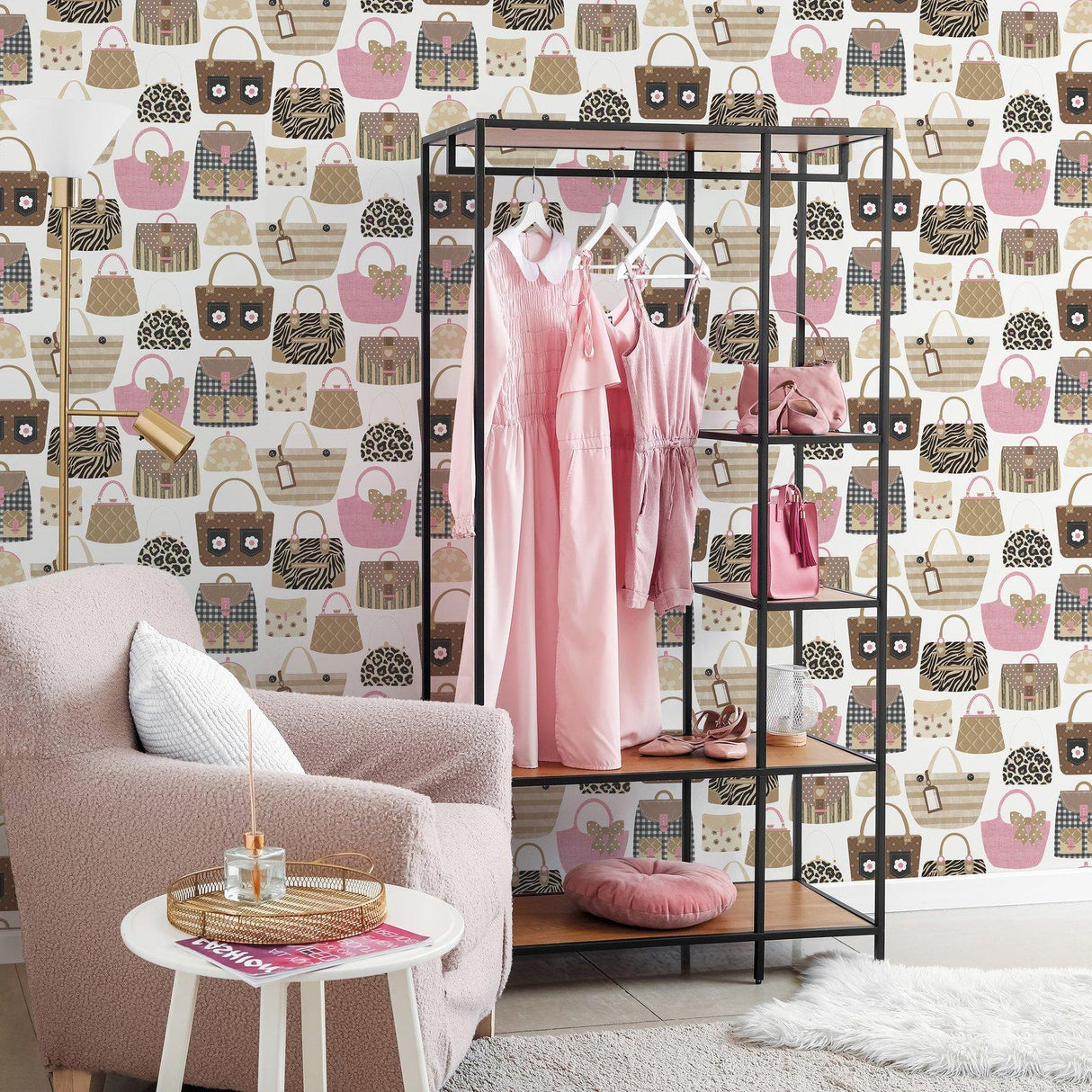 Galerie G78582 Kids and Teens Purses Beige Wallpaper G78582 Beige Wallpaper