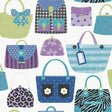 Galerie G78583 Kids and Teens Purses Blue Wallpaper G78583 Blue Wallpaper