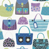 Galerie G78583 Kids and Teens Purses Blue Wallpaper G78583 Blue Wallpaper