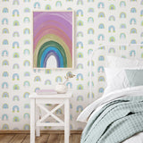 Galerie G78585 Kids and Teens Rainbo-Ho Blue Wallpaper G78585 Blue Wallpaper