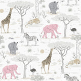 Galerie G78589 Kids and Teens Savannah Grey Wallpaper G78589 Grey Wallpaper