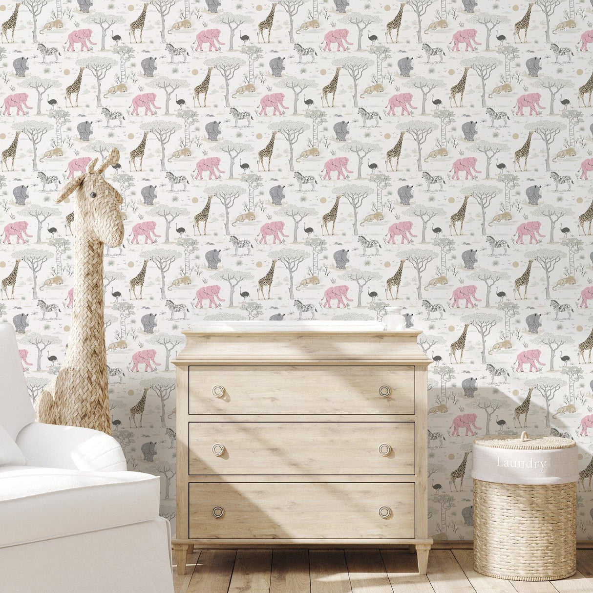 Galerie G78589 Kids and Teens Savannah Grey Wallpaper G78589 Grey Wallpaper