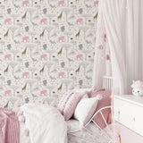 Galerie G78589 Kids and Teens Savannah Grey Wallpaper G78589 Grey Wallpaper