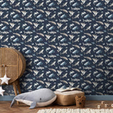Galerie G78590 Kids and Teens Sharks Blue Wallpaper G78590 Blue Wallpaper