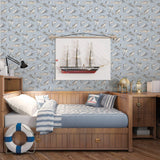 Galerie G78591 Kids and Teens Sharks Blue Wallpaper G78591 Blue Wallpaper