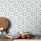 Galerie G78592 Kids and Teens Sharks Blue Wallpaper G78592 Blue Wallpaper