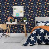 Galerie G78597 Kids and Teens Solar System Blue Wallpaper G78597 Blue Wallpaper
