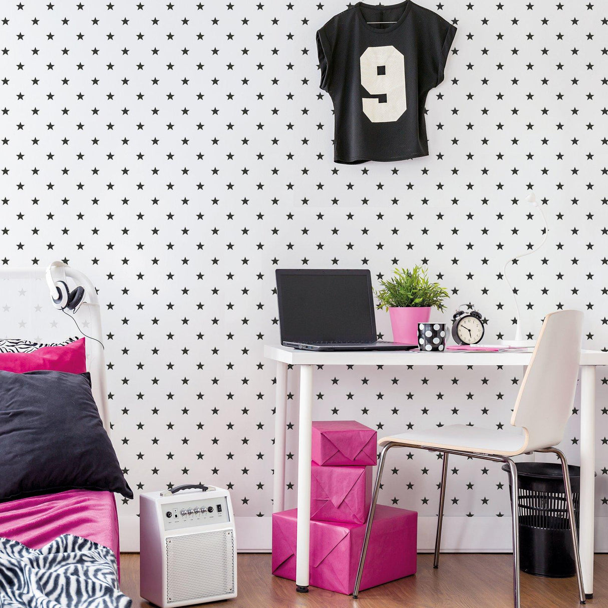 Galerie G78598 Kids and Teens Stars Black Wallpaper G78598 Black Wallpaper