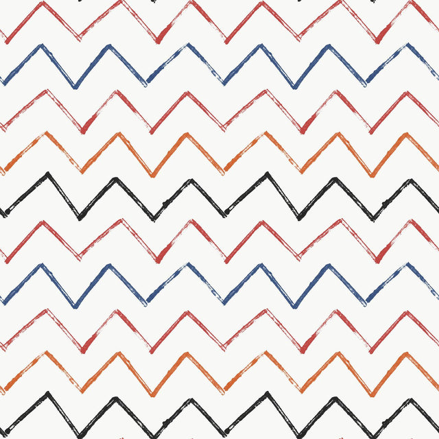 Galerie G78604 Kids and Teens Zig Zag Red Wallpaper G78604 Red Wallpaper