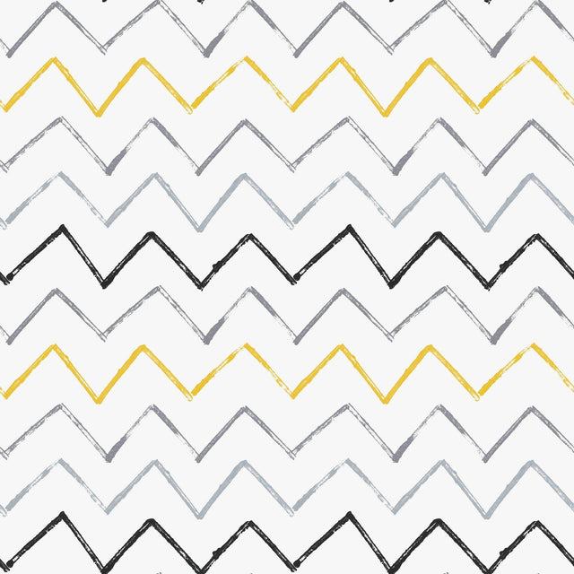 Galerie G78605 Kids and Teens Zig Zag Yellow Wallpaper G78605 Yellow Wallpaper
