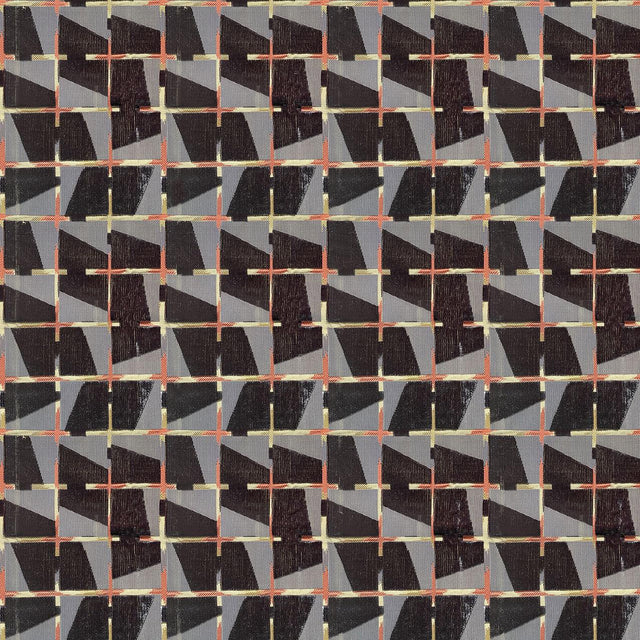 Gaston Y Daniela REYEZUELO BLACK/NARANJA Upholstery Fabric