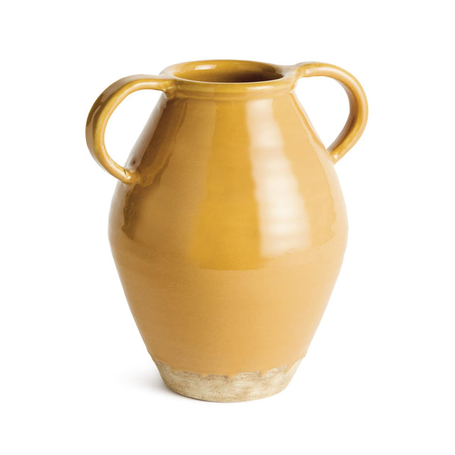 Napa Ochre/Natural MAISHA VASE WITH HANDLES SMALL