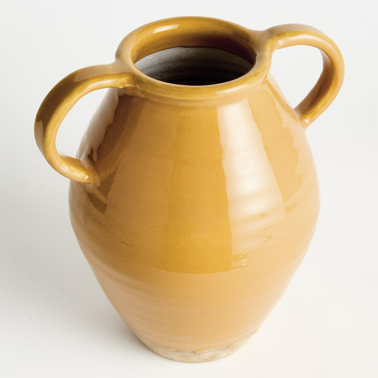 Napa Ochre/Natural MAISHA VASE WITH HANDLES SMALL