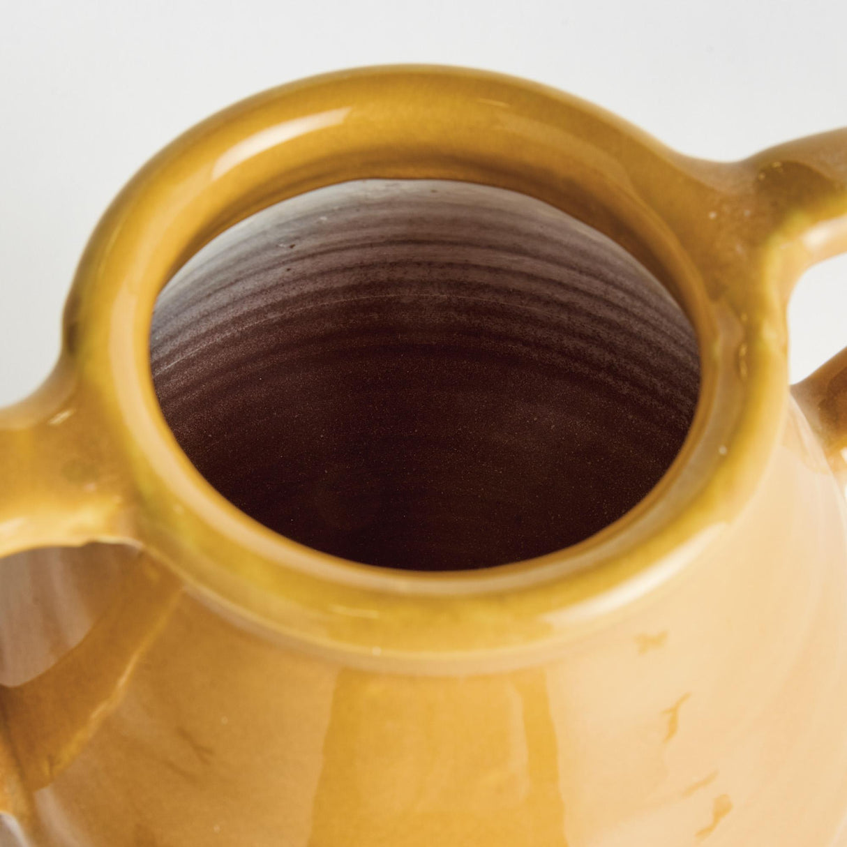Napa Ochre/Natural MAISHA VASE WITH HANDLES SMALL