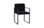 Phillips Collection Frozen Arm Velvet Black Matte Black Metal Frame Chair