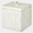 Global Views Foglia Foglia Box-White-Lg 9"H x 8"W x 8"D Box