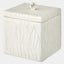 Global Views Foglia Foglia Box-White-Lg 9"H x 8"W x 8"D Box