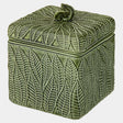 Global Views Foglia Foglia Box-Green-Sm 6"H x 5"W x 5"D Box