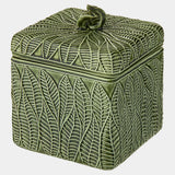Global Views Foglia Foglia Box-Green-Sm 6"H x 5"W x 5"D Box