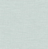 Advantage Exhale Light Blue Faux Grasscloth Wallpaper