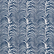 Schumacher Zebra Palm Woven Indoor/Outdoor Navy Fabric