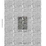 Schumacher Zebra Palm Woven Indoor/Outdoor Black Fabric