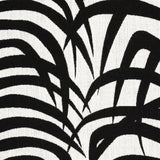 Schumacher Zebra Palm Woven Indoor/Outdoor Black Fabric